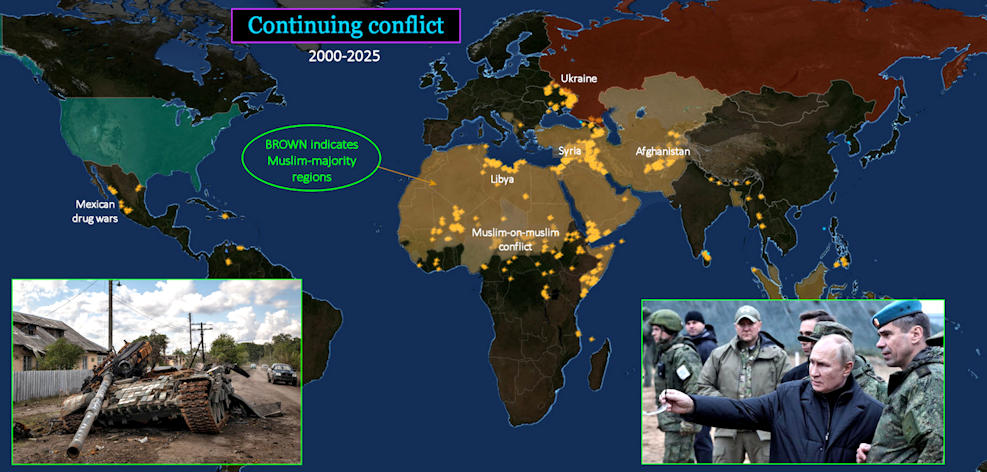 African conflict, 2020s map